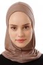 Logo Plain - Dunkeltaupe One-Piece Al Amira Hijab