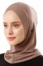 Logo Cross - Dunkeltaupe One-Piece Al Amira Hijab