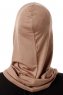 Logo Cross - Dunkeltaupe One-Piece Al Amira Hijab