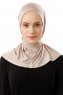 Sportif Plain - Helltaupe Praktisch Viscose Hijab
