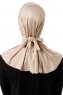 Sportif Plain - Helltaupe Praktisch Viscose Hijab