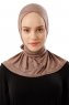 Sportif Cross - Dunkeltaupe Praktisch Viscose Hijab