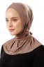 Sportif Cross - Dunkeltaupe Praktisch Viscose Hijab