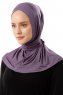 Sportif Cross - Dunkelviolett Praktisch Viscose Hijab