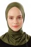 Sportif Cross - Khaki Praktisch Viscose Hijab
