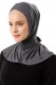 Sportif Cross - Dunkelgrau Praktisch Viscose Hijab