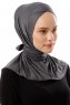 Sportif Cross - Dunkelgrau Praktisch Viscose Hijab