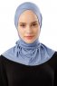 Sportif Cross - Indigo Praktisch Viscose Hijab