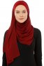 Alara Plain - Bordeaux One Piece Chiffon Hijab