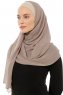 Alara Plain - Helltaupe One Piece Chiffon Hijab