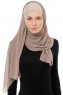 Alara Cross - Helltaupe One Piece Chiffon Hijab