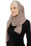 Alara Cross - Helltaupe One Piece Chiffon Hijab