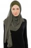 Alara Cross - Khaki One Piece Chiffon Hijab
