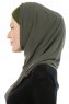 Alara Cross - Khaki One Piece Chiffon Hijab