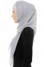 Alara Cross - Hellgrau One Piece Chiffon Hijab