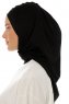 Isra Plain - Schwarz One-Piece Viscose Hijab