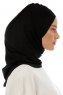 Isra Plain - Schwarz One-Piece Viscose Hijab