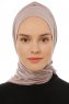 Isra Plain - Steingrau One-Piece Viscose Hijab