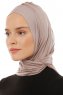 Isra Plain - Steingrau One-Piece Viscose Hijab