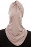 Isra Plain - Steingrau One-Piece Viscose Hijab