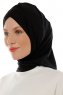 Isra Cross - Schwarz One-Piece Viscose Hijab