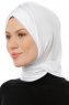 Isra Cross - Weiß One-Piece Viscose Hijab