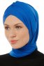 Isra Cross - Blau One-Piece Viscose Hijab