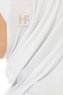 Hanfendy Plain Logo - Weiß One-Piece Hijab