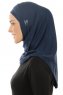 Hanfendy Plain Logo - Navy Blau One-Piece Hijab