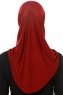 Hanfendy Plain Logo - Bordeaux One-Piece Hijab