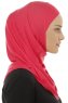 Hanfendy Plain Logo - Fuchsie One-Piece Hijab