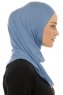 Hanfendy Plain Logo - Indigo One-Piece Hijab