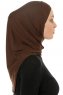 Hanfendy Cross Logo - Braun One-Piece Hijab