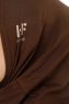 Hanfendy Cross Logo - Braun One-Piece Hijab