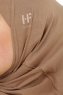 Hanfendy Cross Logo - Dunkeltaupe One-Piece Hijab