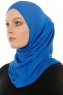 Hanfendy Cross Logo - Blau One-Piece Hijab