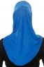 Hanfendy Cross Logo - Blau One-Piece Hijab