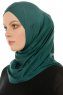Hanfendy Cross Logo - Dunkelgrün One-Piece Hijab