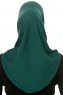 Hanfendy Cross Logo - Dunkelgrün One-Piece Hijab