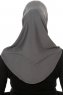 Hanfendy Cross Logo - Dunkelgrau One-Piece Hijab