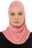 Hanfendy Cross Logo - Dunkelrosa One-Piece Hijab
