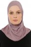 Hanfendy Cross Logo - Orient Blush One-Piece Hijab