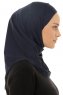Micro Plain - Navy Blau One-Piece Hijab