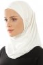 Micro Plain - Creme One-Piece Hijab