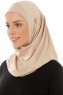Micro Plain - Helltaupe One-Piece Hijab