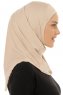 Micro Plain - Helltaupe One-Piece Hijab