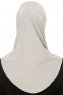 Micro Plain - Hellgrau One-Piece Hijab