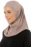 Micro Plain - Steingrau One-Piece Hijab