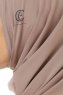 Micro Plain - Steingrau One-Piece Hijab