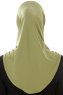 Micro Plain - Olivgrün One-Piece Hijab